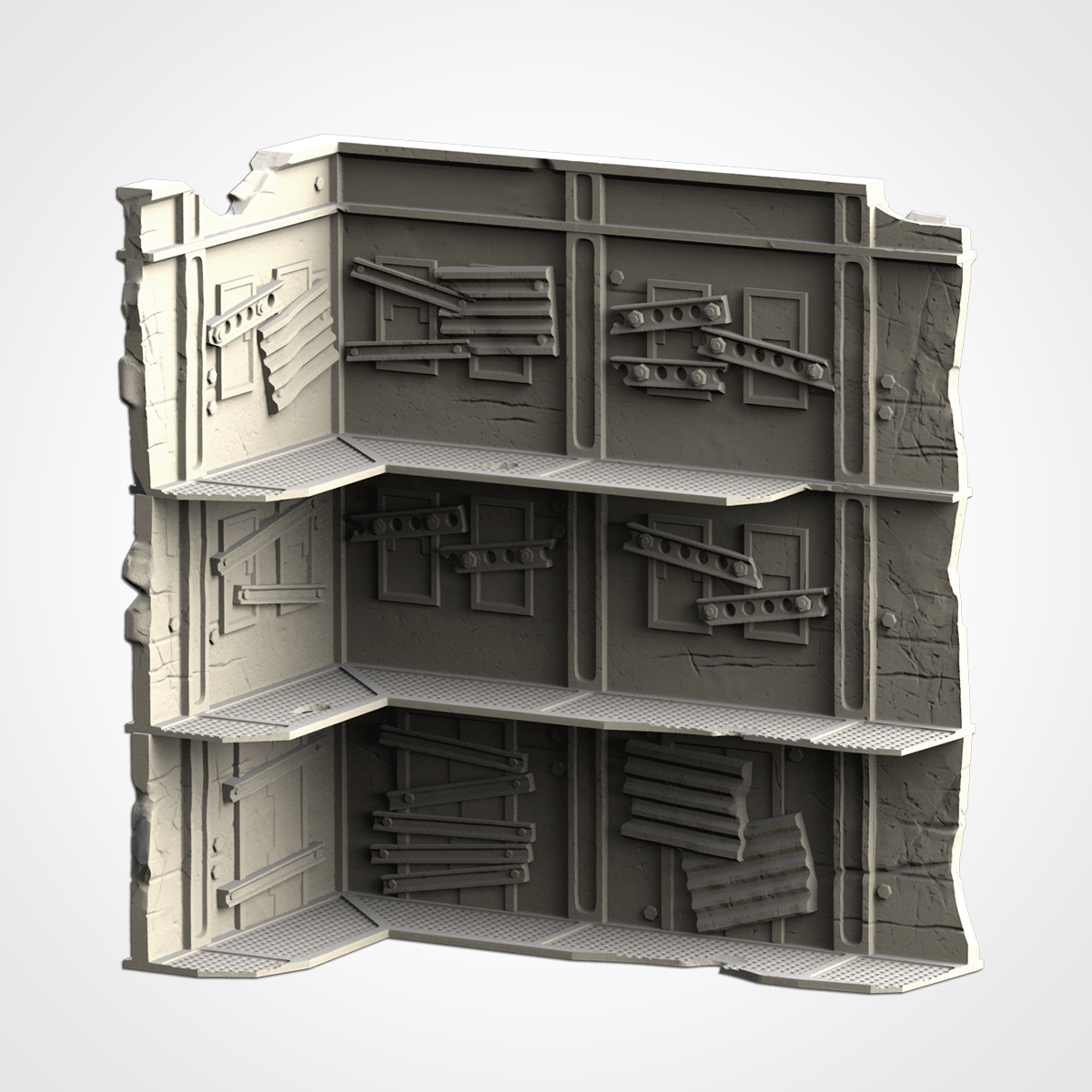 WTC Large Ruin 01 - post appocalyptic - 10mm to 32mm