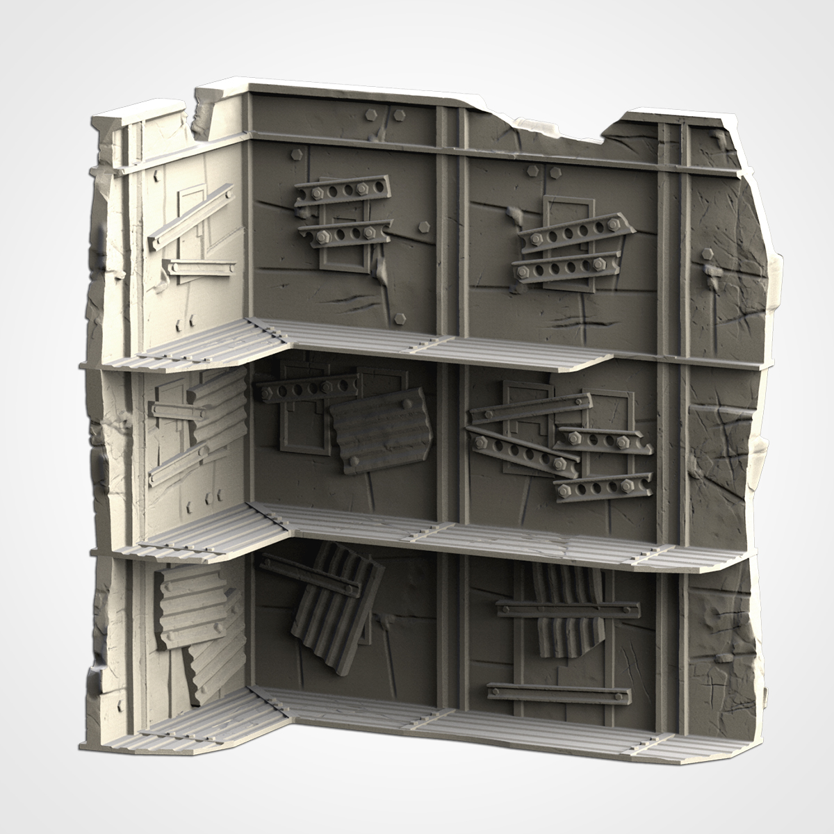 WTC Large Ruin 03 - post appocalyptic - 10mm to 32mm