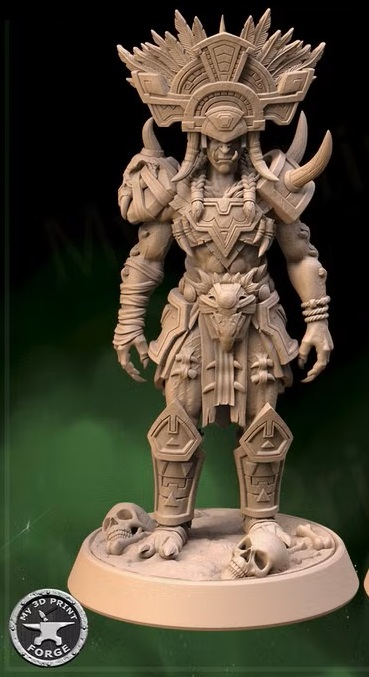 ZulJarra-standing with or without Helm- Amani Trolls 32mm - 260901