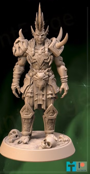 ZulJarra-standing with or without Helm- Amani Trolls 32mm - 260901