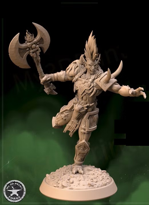 ZulJarra- Attack with or without Helm- Amani Trolls 32mm - 260902