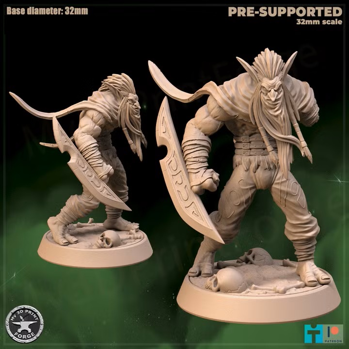 Zul-jin-nohand - Attacking - Amani Trolls 32mm - 260905