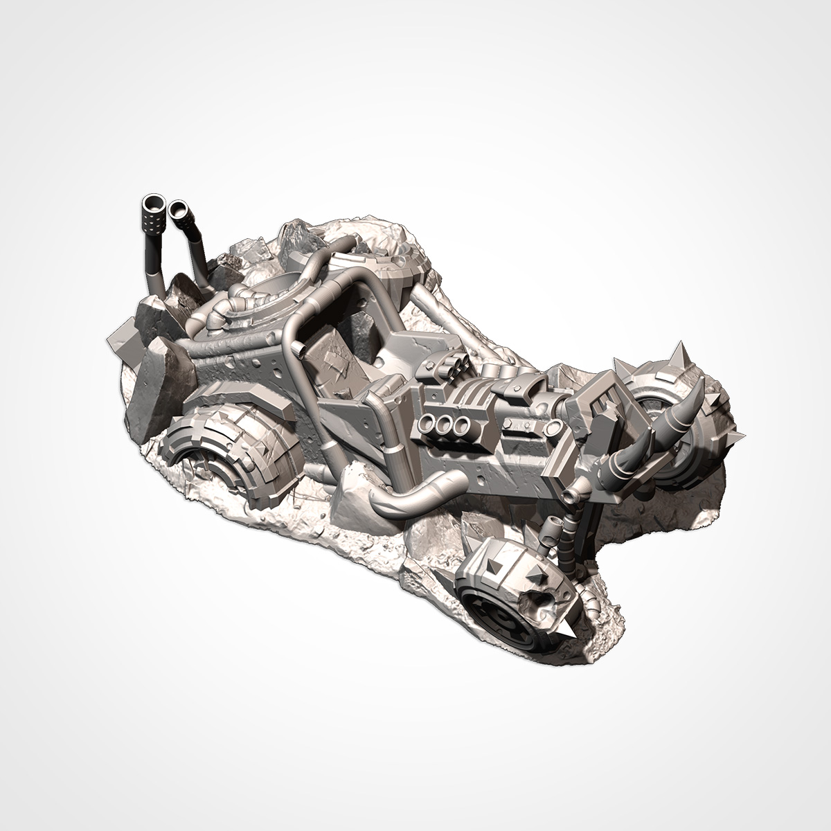 OrK Buggies Destroyed - Sci fi - 28-32mm - Txarli Factory