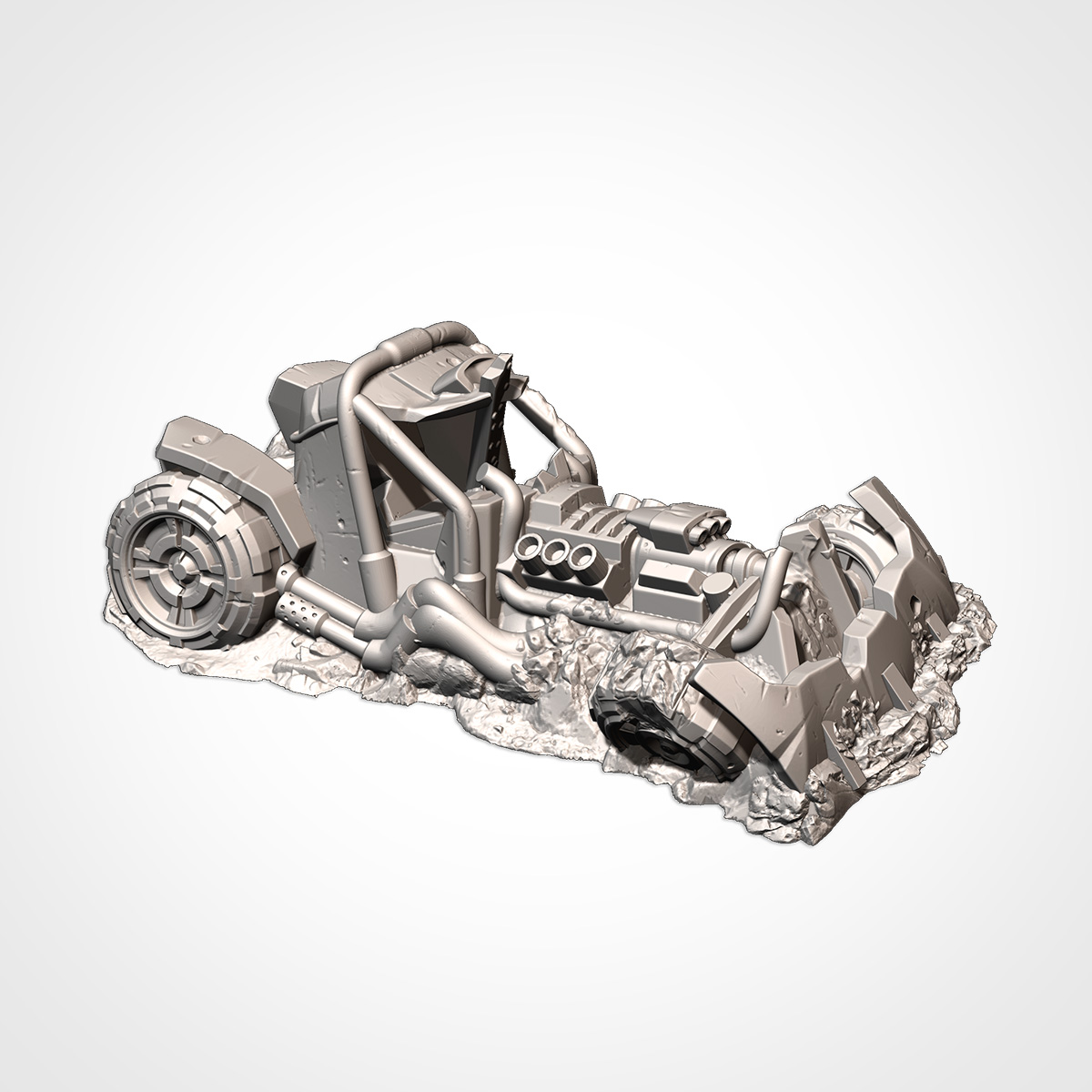 OrK Buggies Destroyed - Sci fi - 28-32mm - Txarli Factory