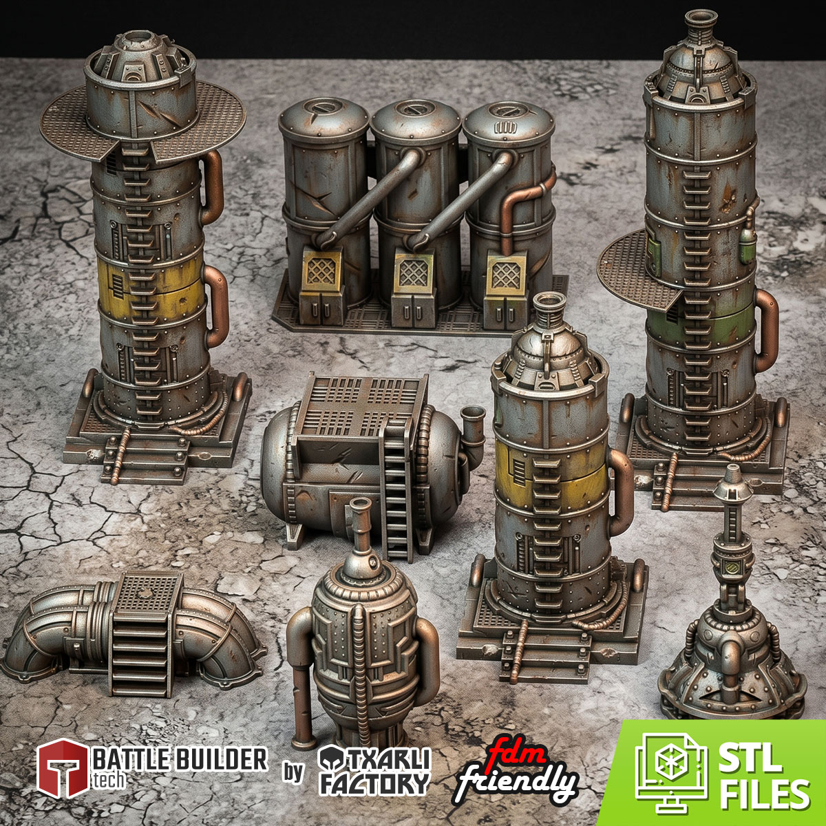 Industrial Sector - 15mm, 25mm - 32mm Scenery