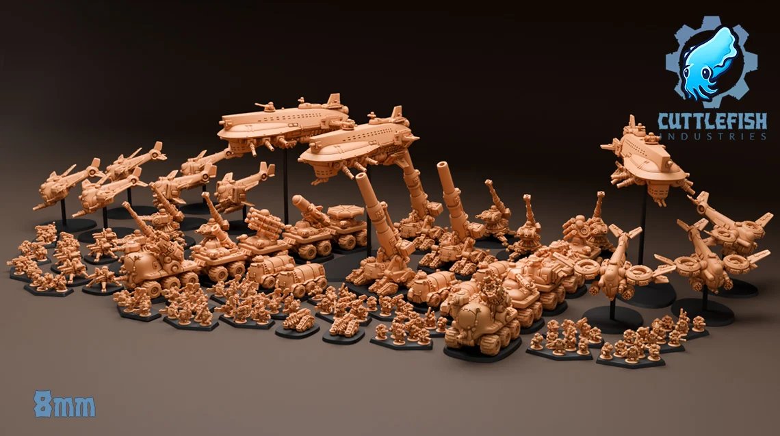 Small Leeged Dwrfs - 8mm - FULL SET - Cuttlefish Industries