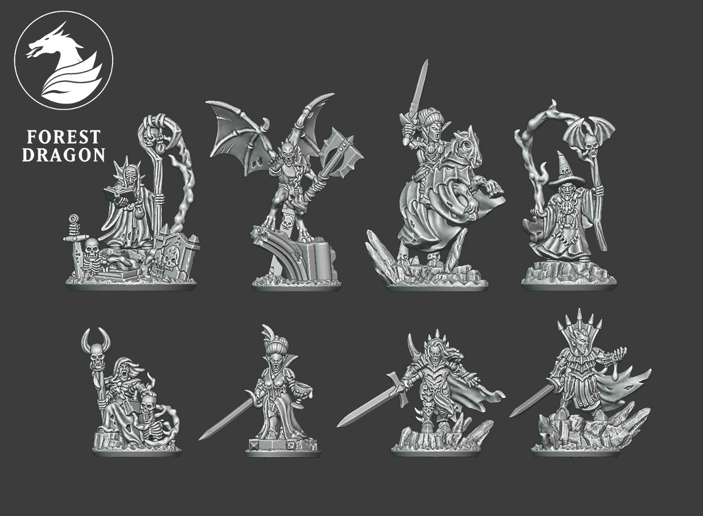 Character Pack - 10mm Vampire Counts - Forest Dragon - Warmaster