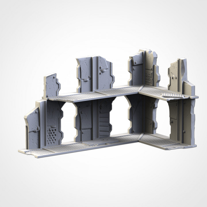 WTC Small Ruin 01 - post appocalyptic - 10mm to 32mm