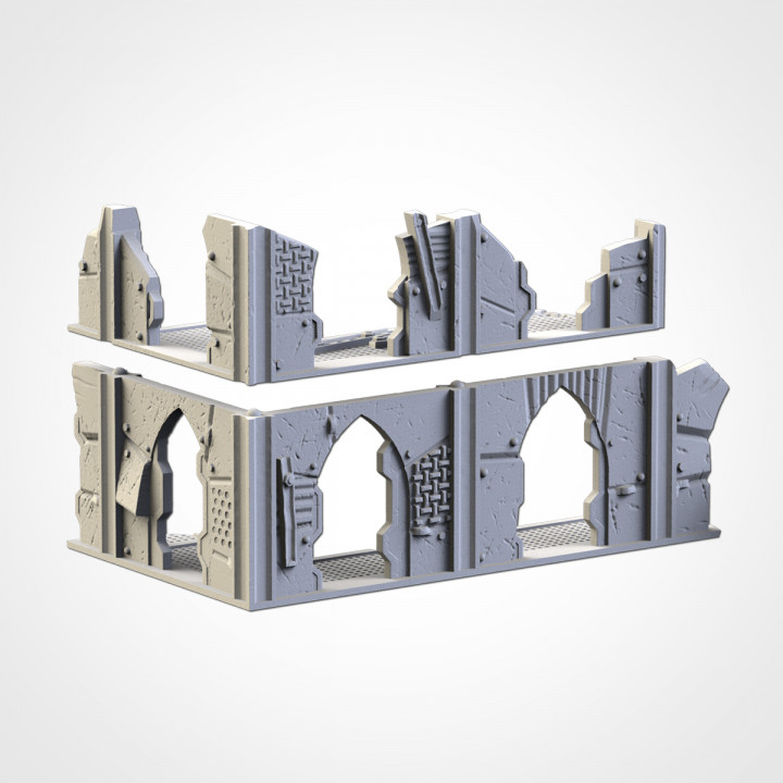 WTC Small Ruin 02 - post appocalyptic - 10mm to 32mm