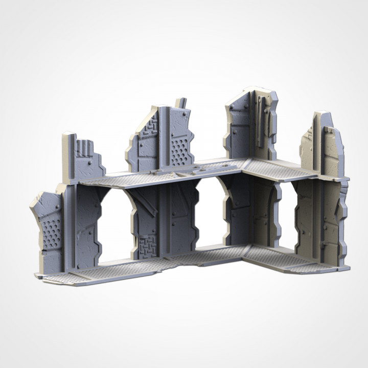 WTC Small Ruin 02 - post appocalyptic - 10mm to 32mm