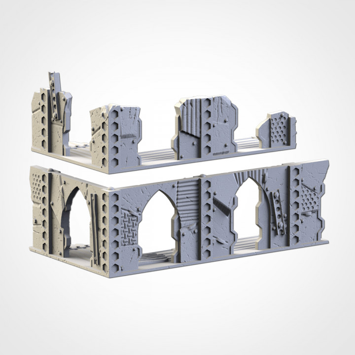 WTC Small Ruin 03 - post appocalyptic - 10mm to 32mm