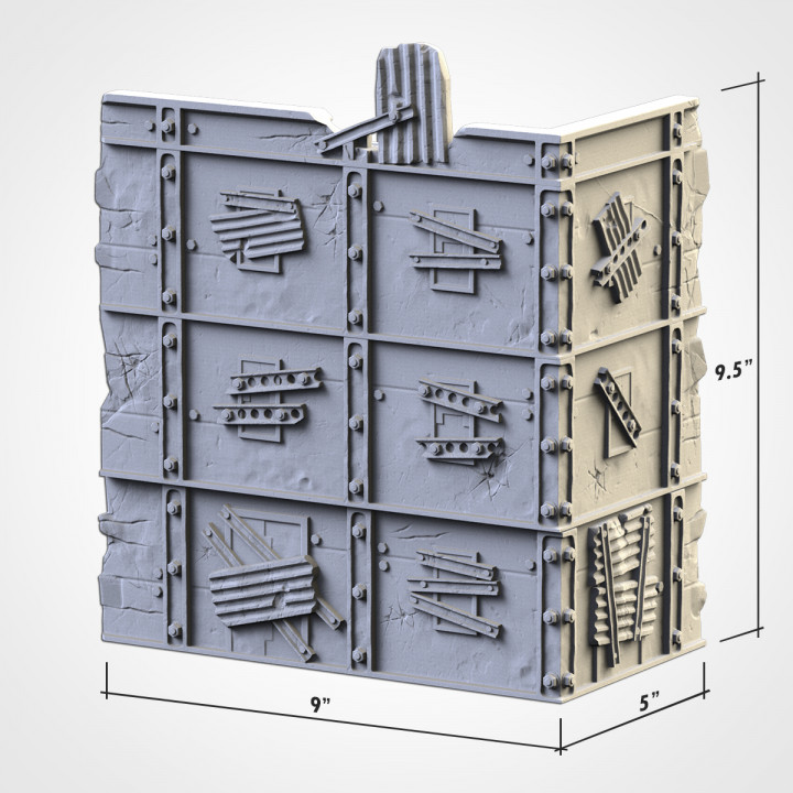 WTC Large Ruin 02 - post appocalyptic - 10mm to 32mm