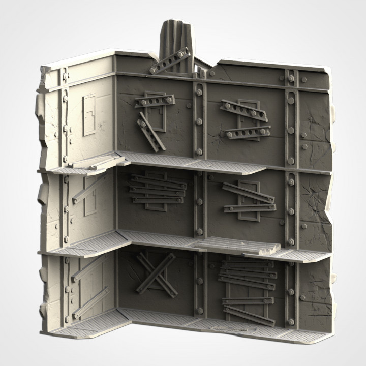 WTC Large Ruin 02 - post appocalyptic - 10mm to 32mm