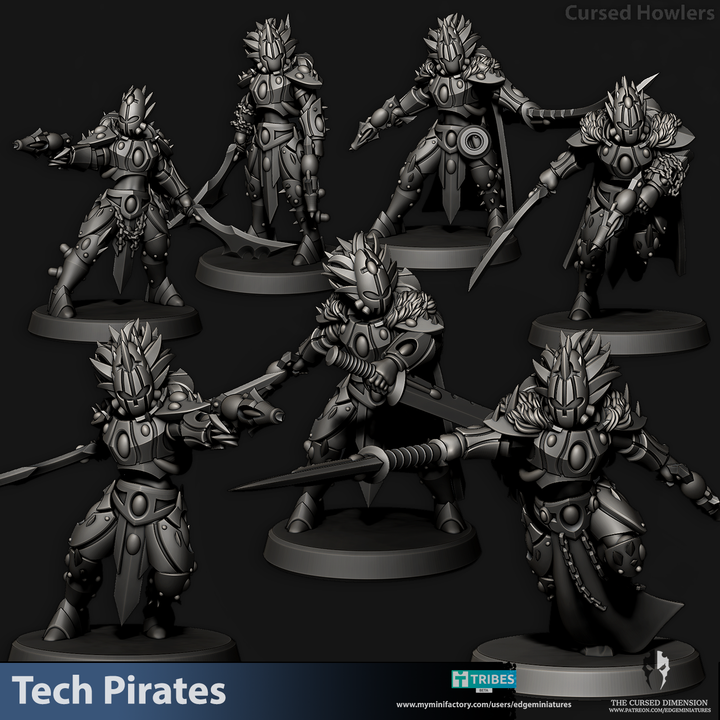 Tech Pirates Cursed Howlers 28mm - Edge Miniatures