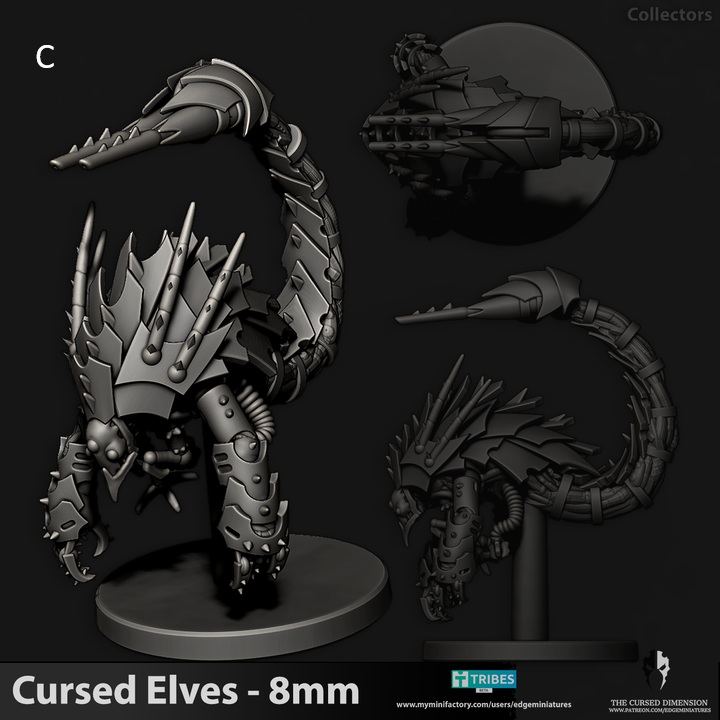 Collectors - Cursed Elves 8mm - Edge Miniatures