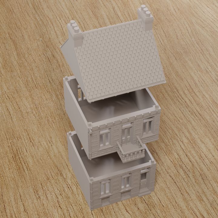 Dunkirk Row House DST2 – WW2 French Townhouse 15mm - 28mm