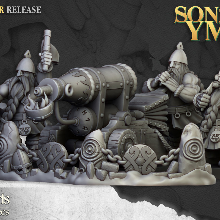 Dwarf Artillery Set - 25mm to 32mm - Sons of YMIR
