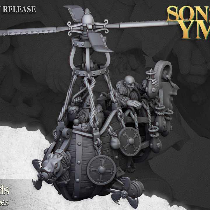 Dwarf Flying Machine - 25mm to 32mm - Sons of YMIR