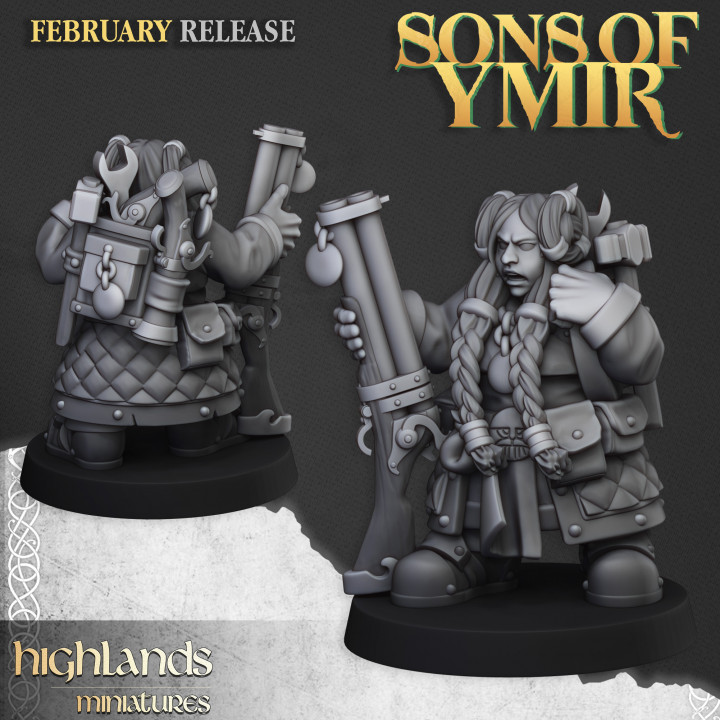 Dwarf Engineer 2 - 25mm to 32mm - Sons of YMIR