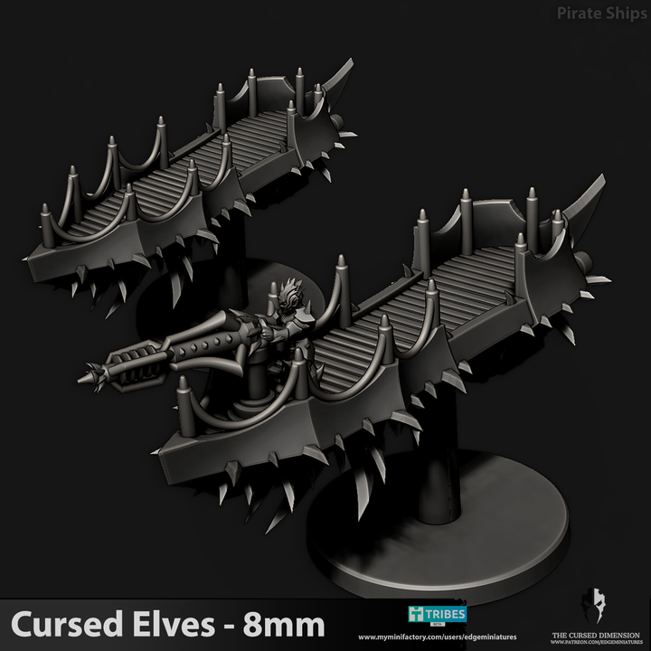 Pirate Ships 8mm - Cursed Elves