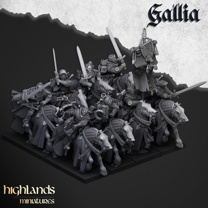 Gallia Questing Knights - 25mm to 32mm - Highland Miniatures