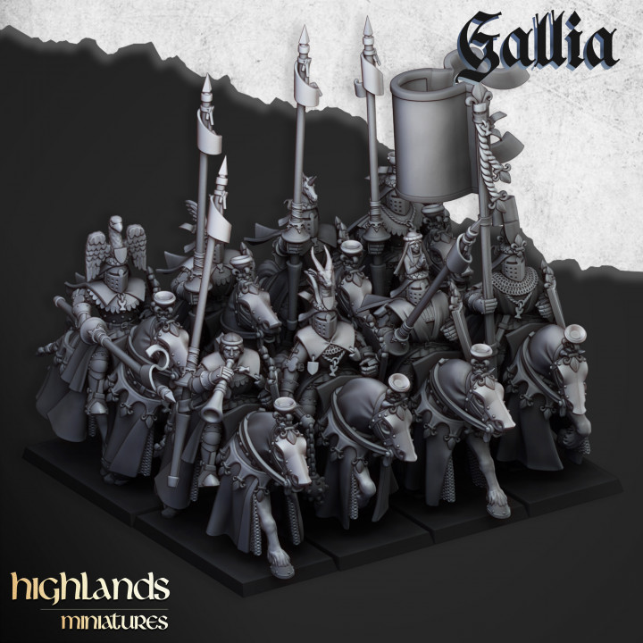 Royal Knights of Gallia - 25mm to 32mm - Highland Miniatures