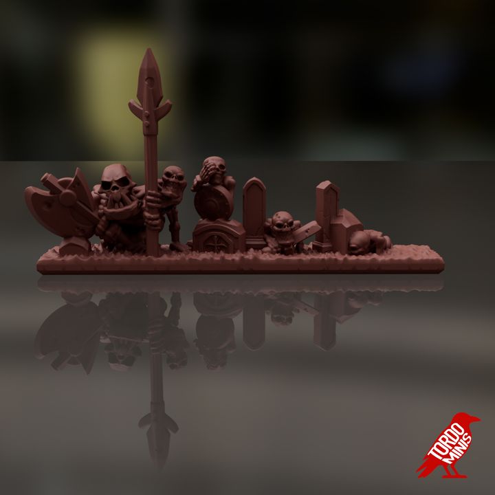 Raised Skeleton Strips - Vampire Legions - 10mm