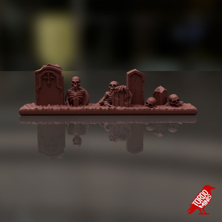 Raised Skeleton Strips - Vampire Legions - 10mm