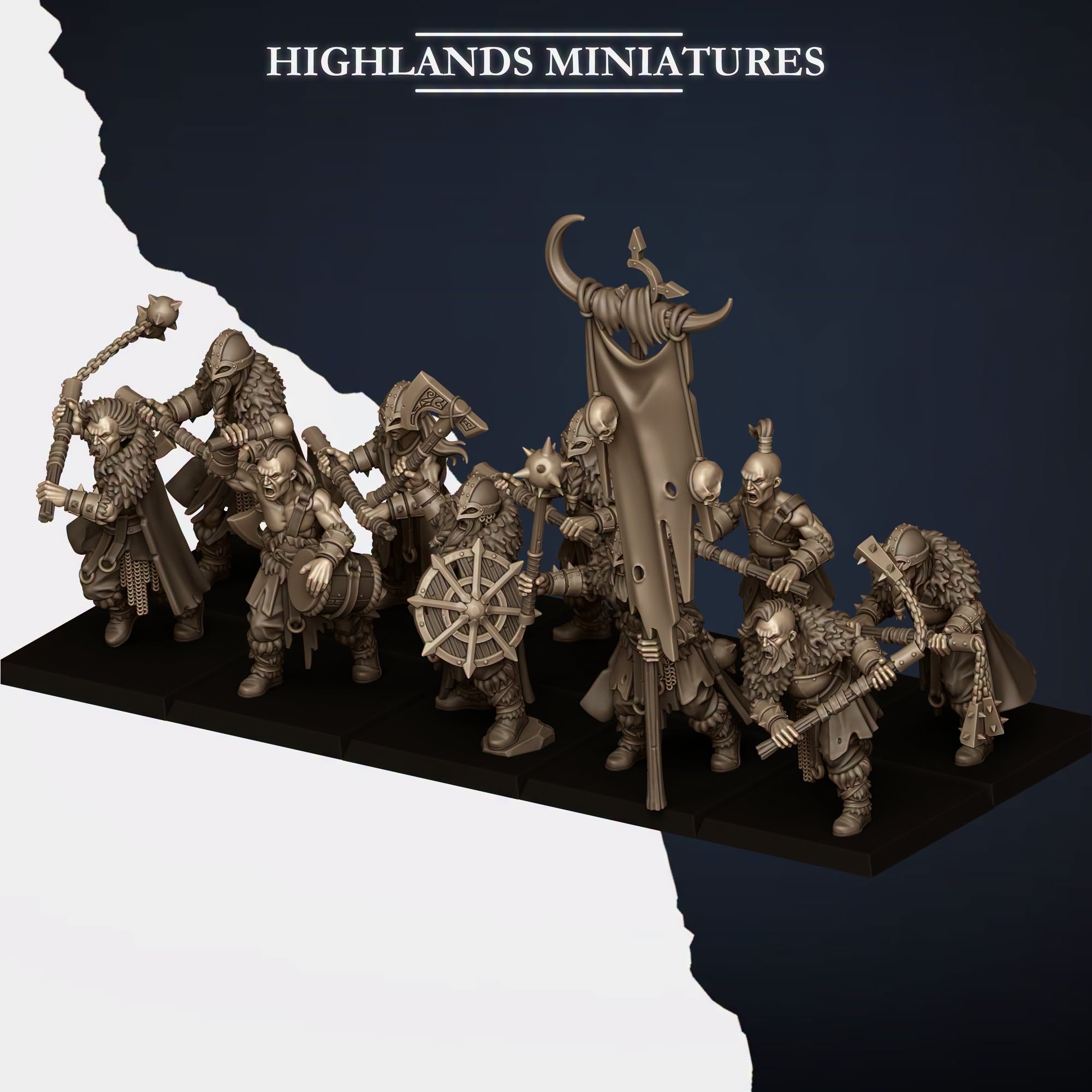 Norse Raiders 2 Handed Weapons Unit - 25mm to 32mm