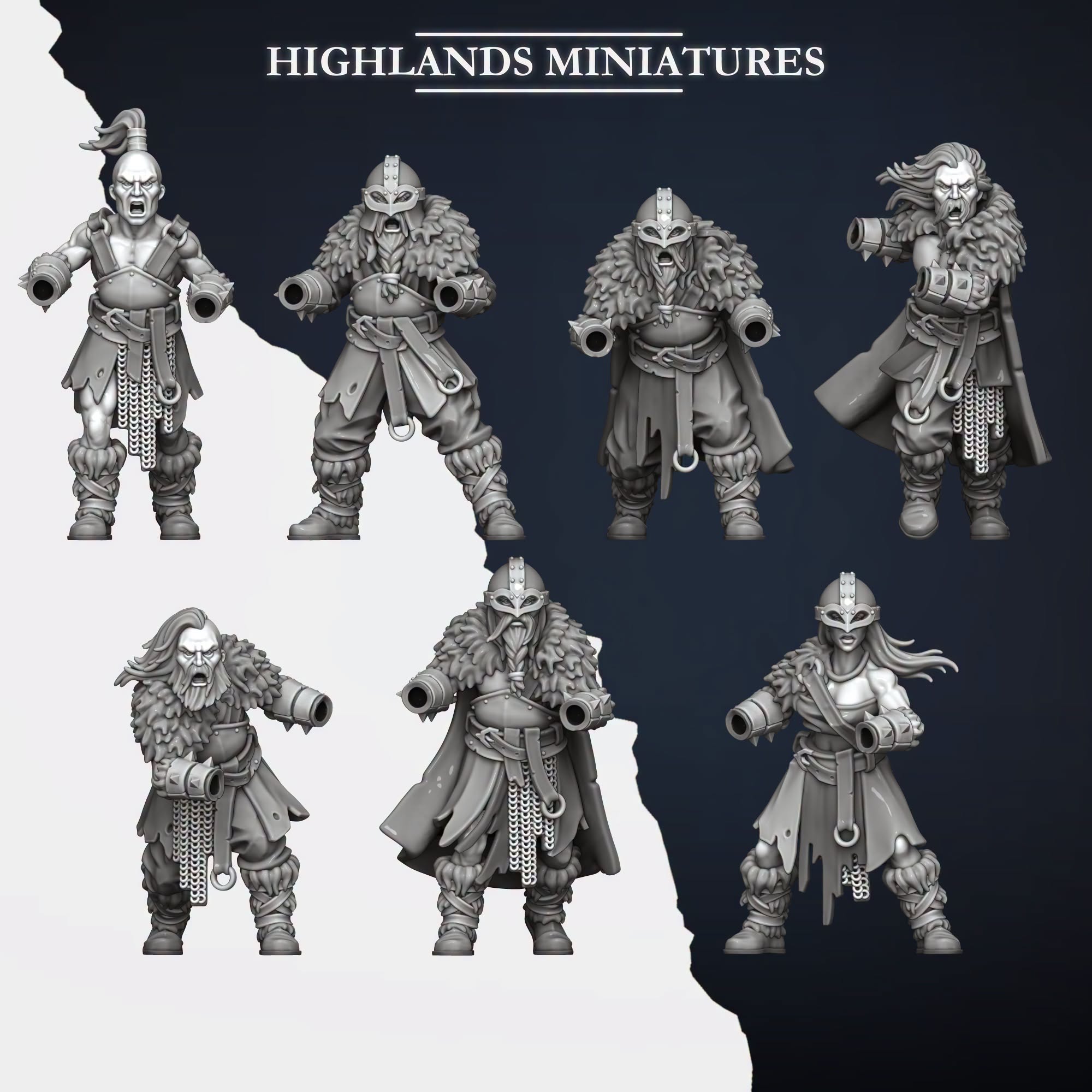 Norse Raiders 2 Handed Weapons Unit - 25mm to 32mm