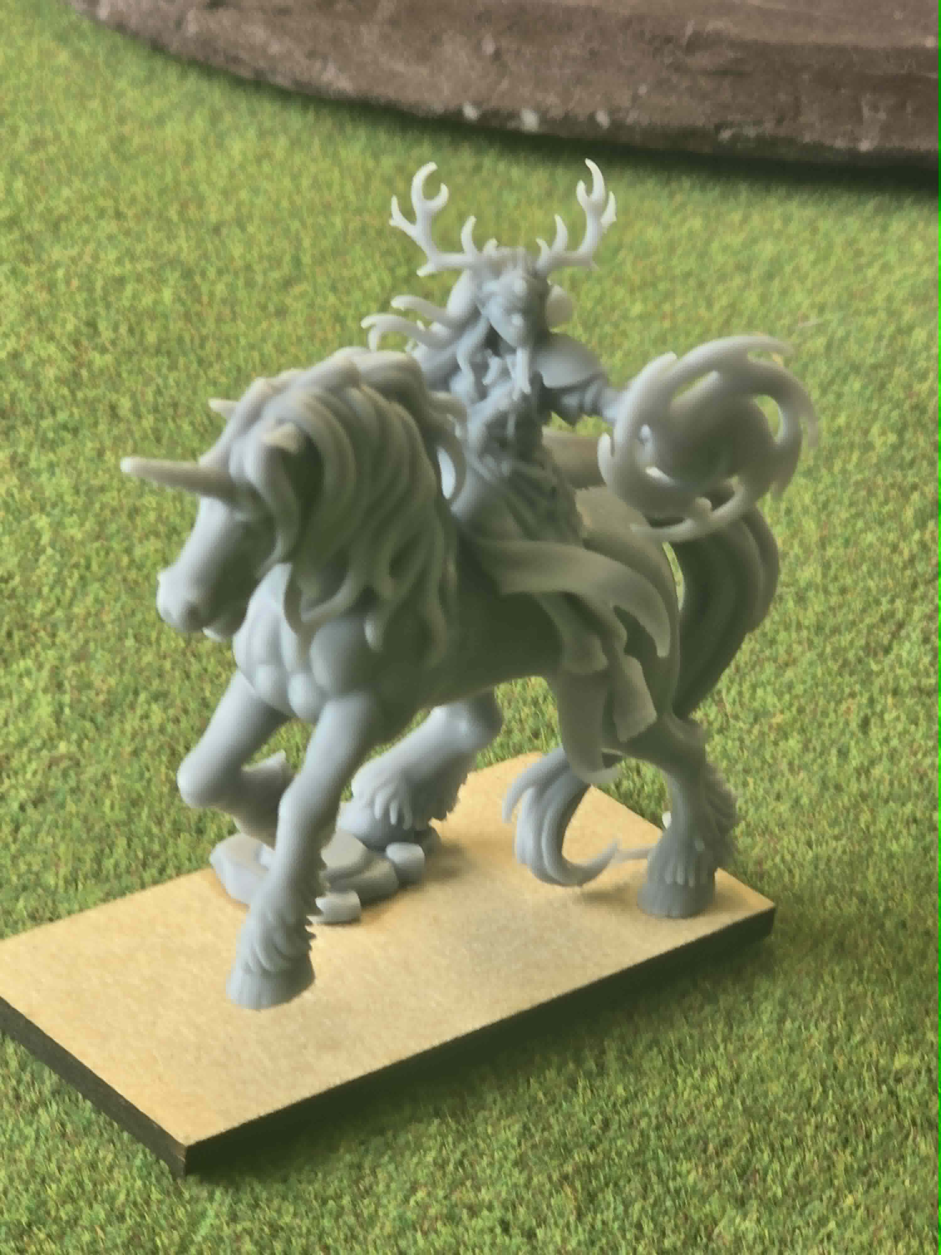 Mounted Feral Elf Druid on Unicorn