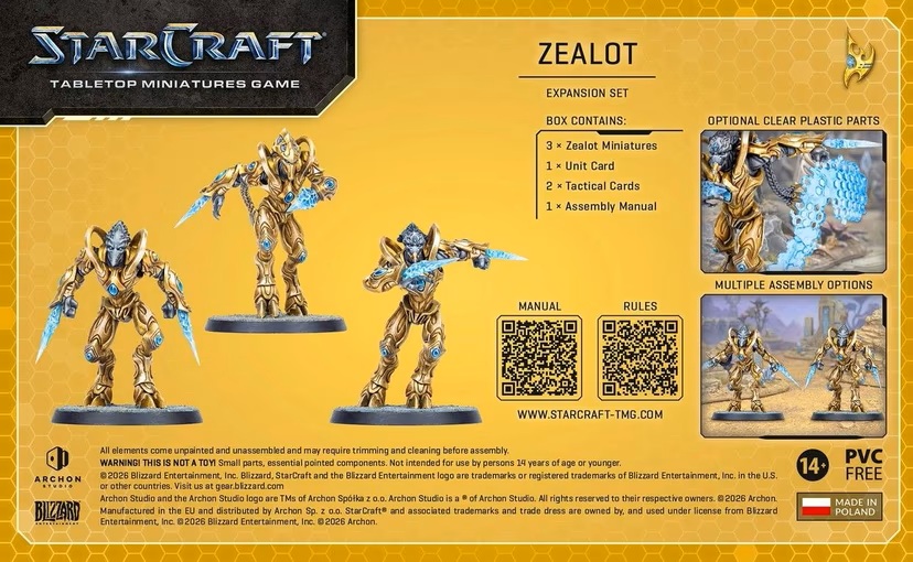 StarCraft: Zealot - Protoss - Expansion Set- PRE ORDER