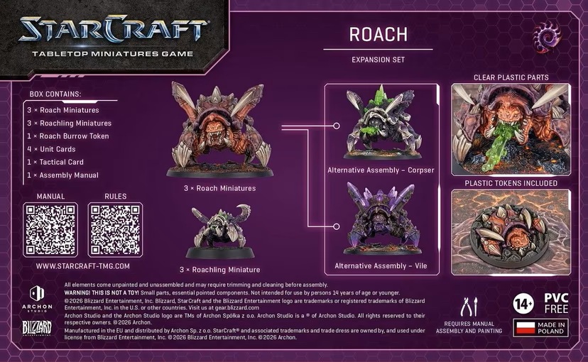StarCraft: Roach - Zerg - Expansion Set - PRE ORDER