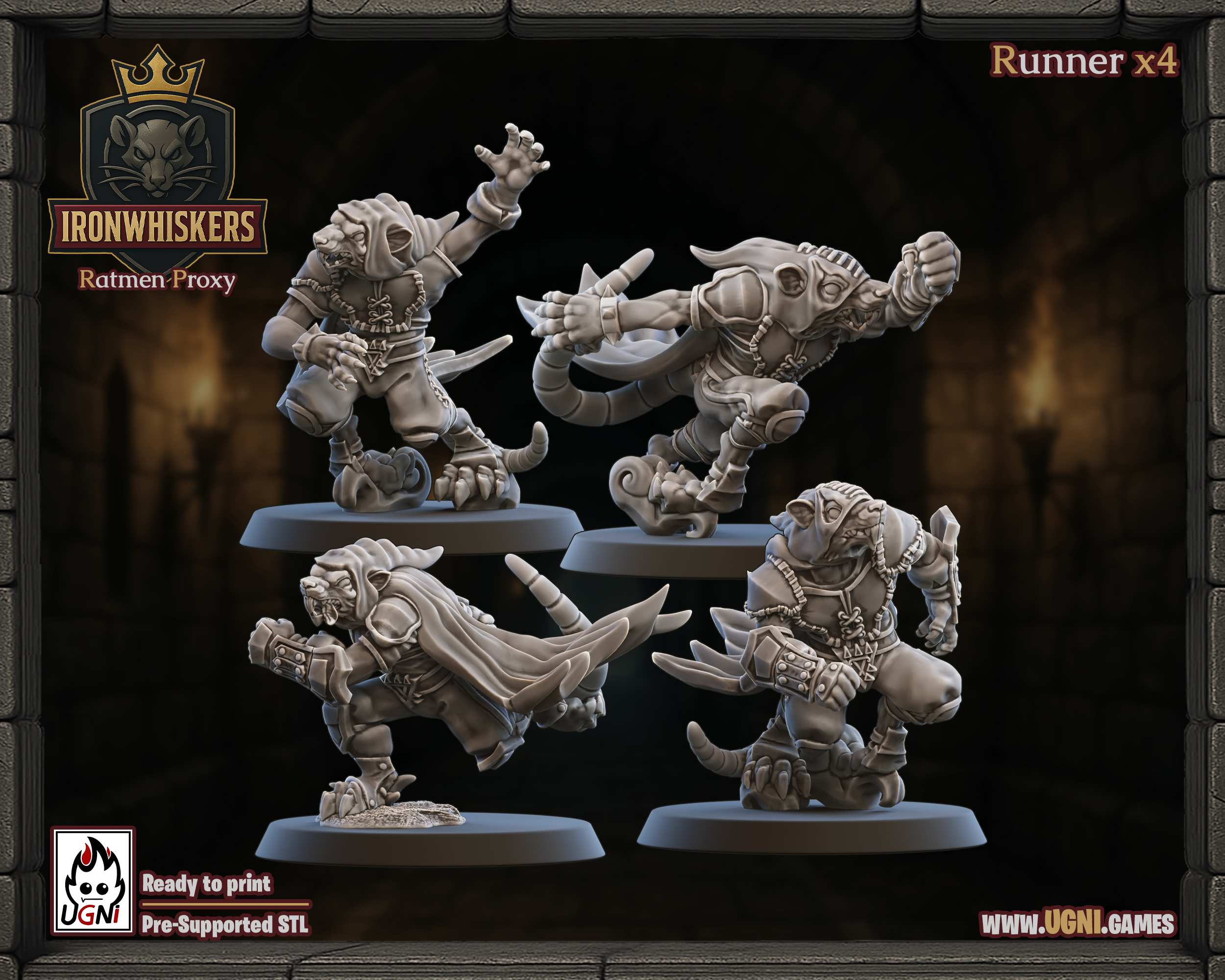 Iron Whiskers Ratmen Bloodbowl Team