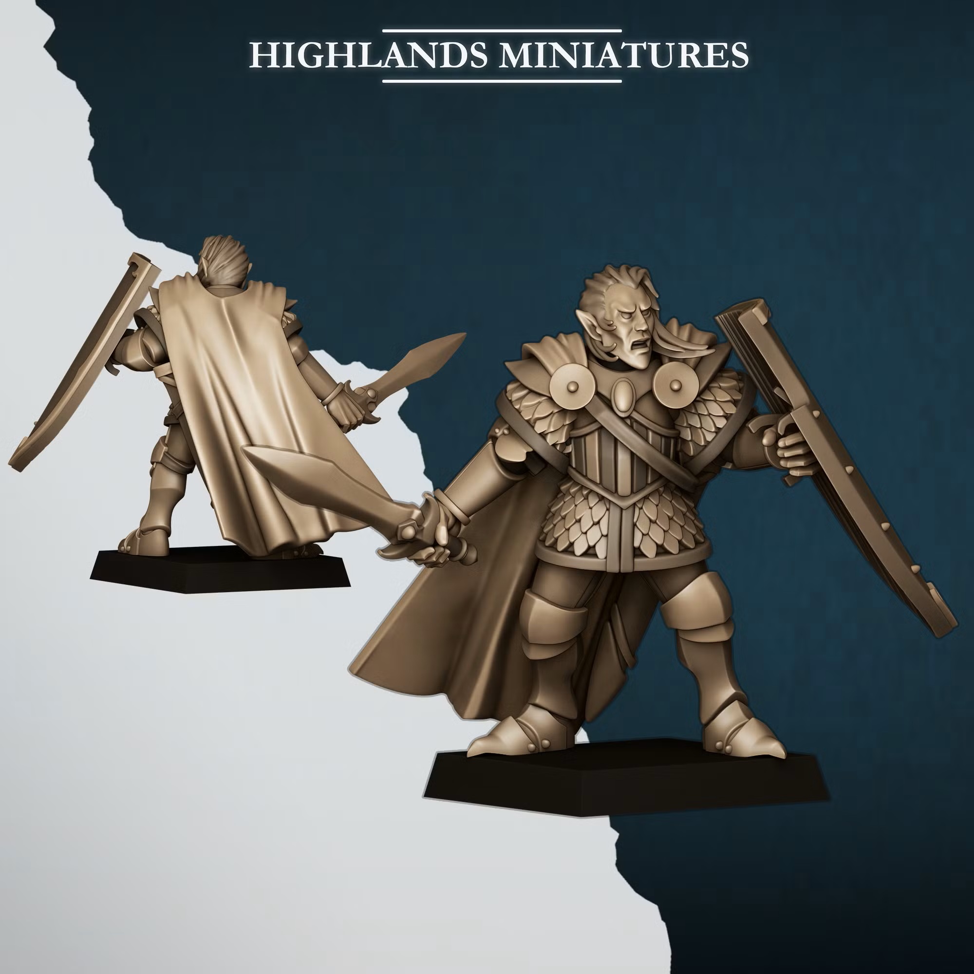 Aegean Elf Prince on Foot - 25mm to 32mm