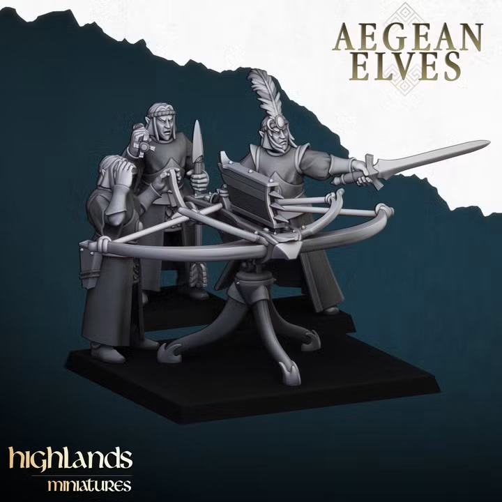 Aegean Elf Catapult - 25mm to 32mm