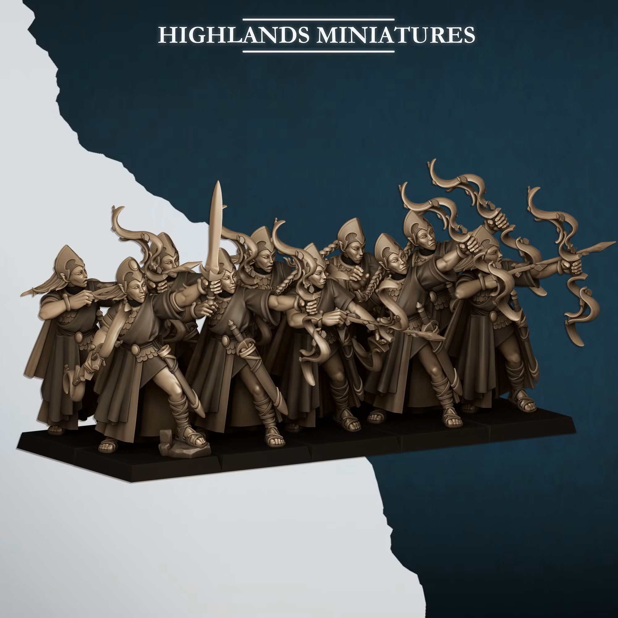 Aegean Maids with Bows - 25mm to 32mm