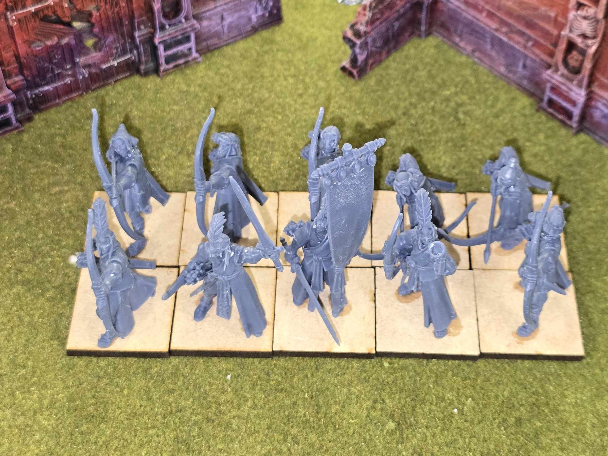 Aegean Elf Bowmen Unit - 25mm to 32mm - Highland miniatures