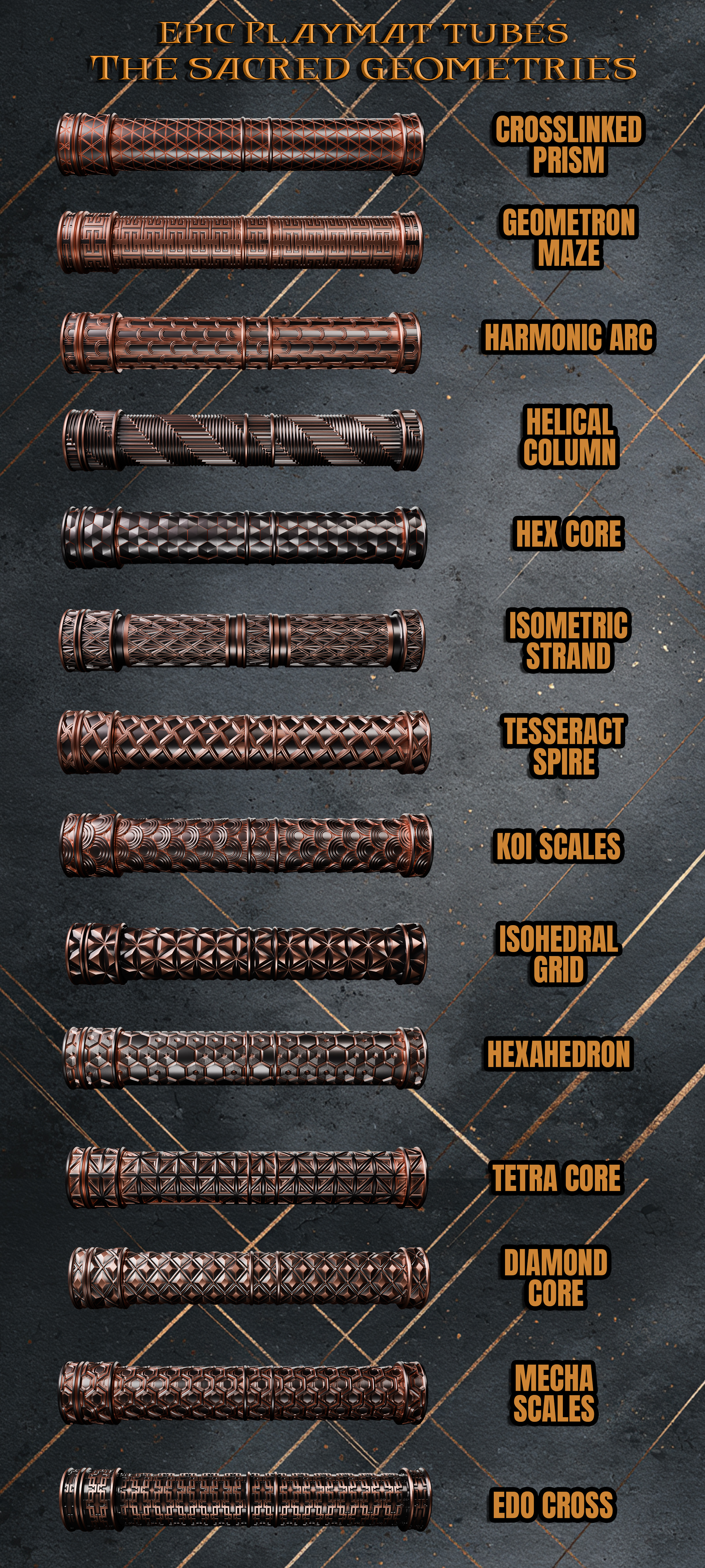 Playmat Tubes - Single Colour - Mojibake Collectibles