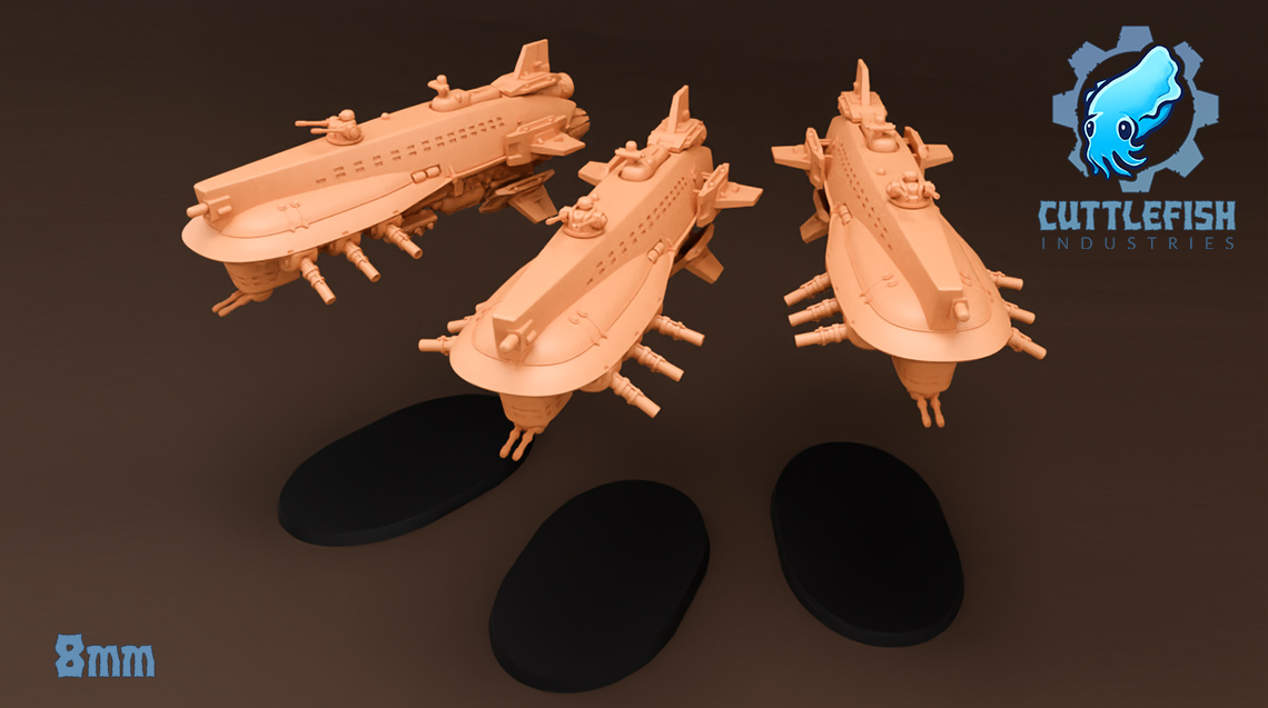 Short Legged Airship - 8mm - Cuttlefish Industries
