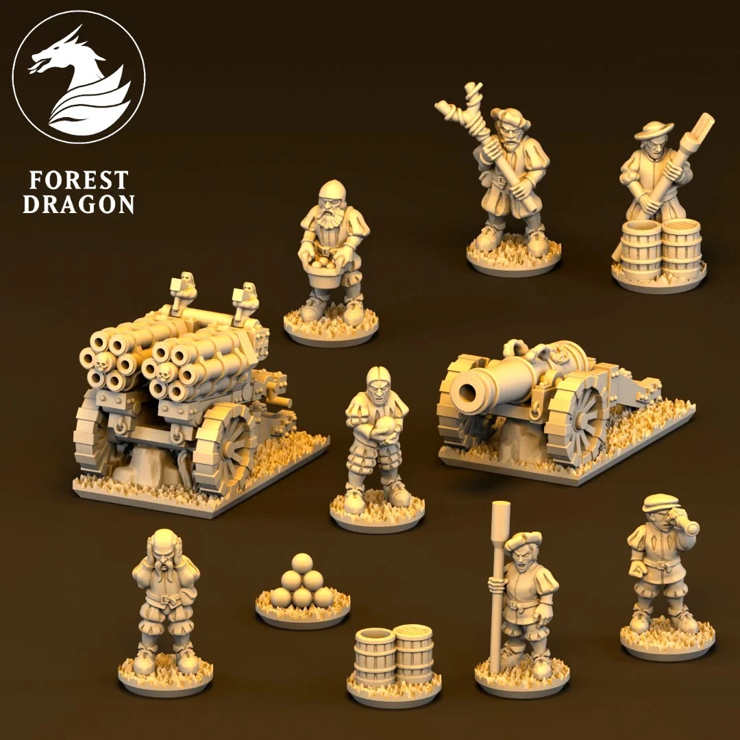 Imperial Helblaster & Cannon Unit - Empire - 10mm - Forest Dragon