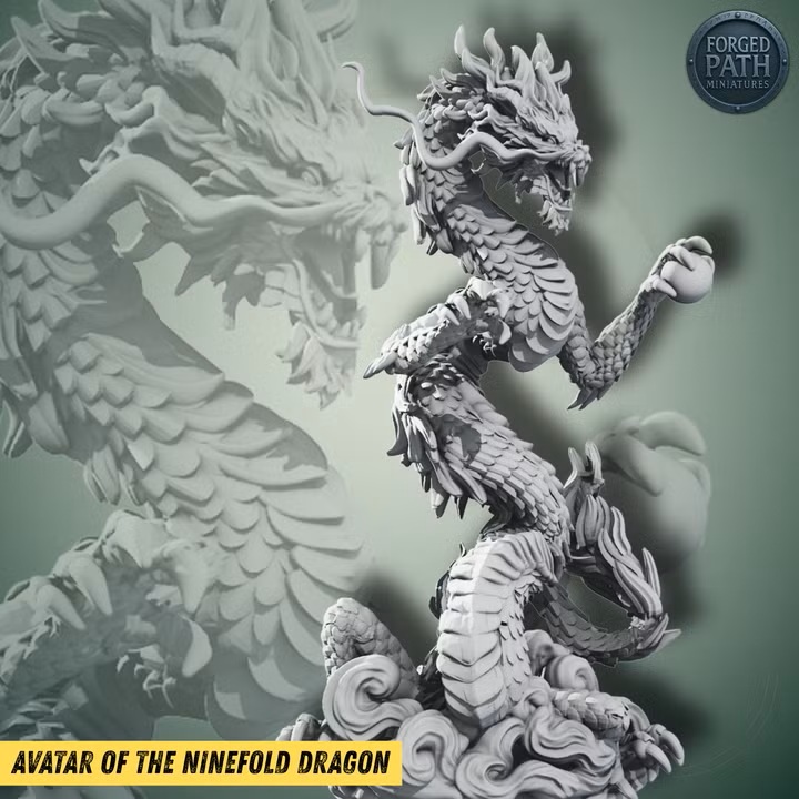 Avatar of the Ninefold Dragon 25mm to 32mm