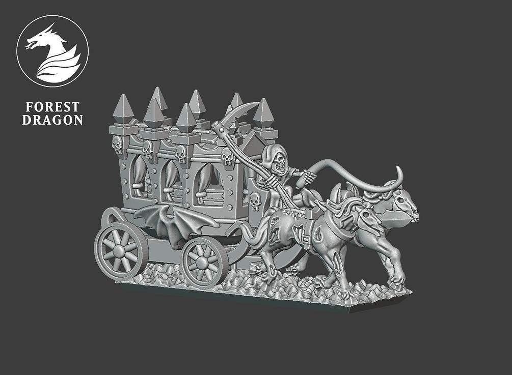 Baleful Carriage- 10mm Vampire Counts - Forest Dragon - Warmaster