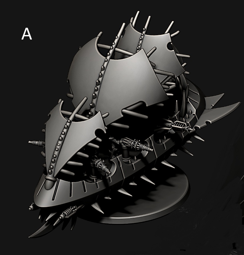 Slave Barges 8mm - Cursed Elves