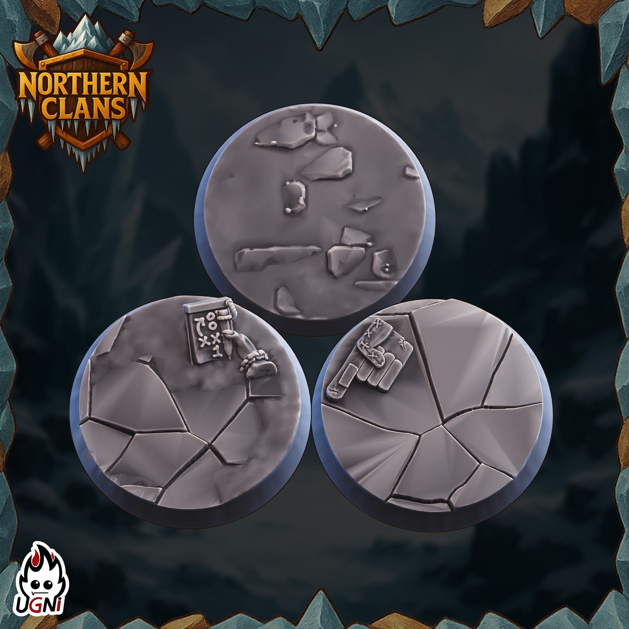 Northern Clans Bases - Fantasy Football/ Bloodbowl - Ugni Miniatures