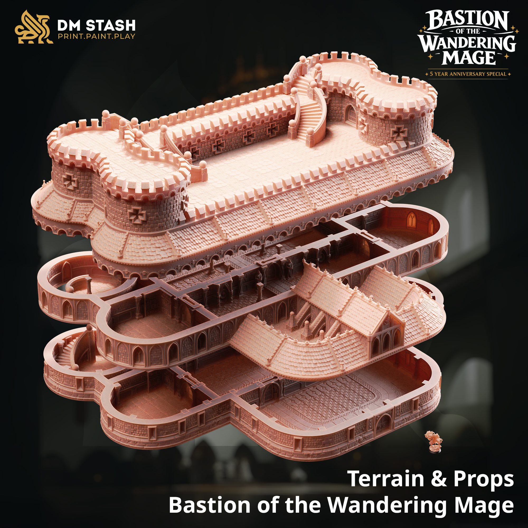 Bastion of the Wondering Mage Terrain 28mm to 32mm
