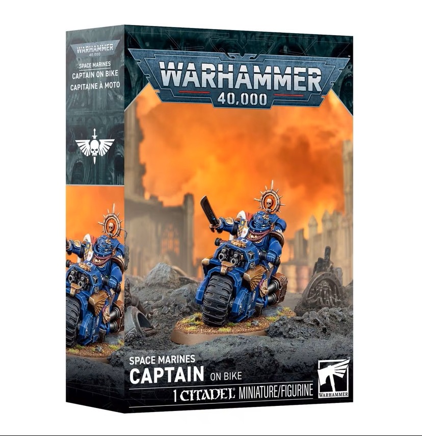 Captain on Bike - Space Marines