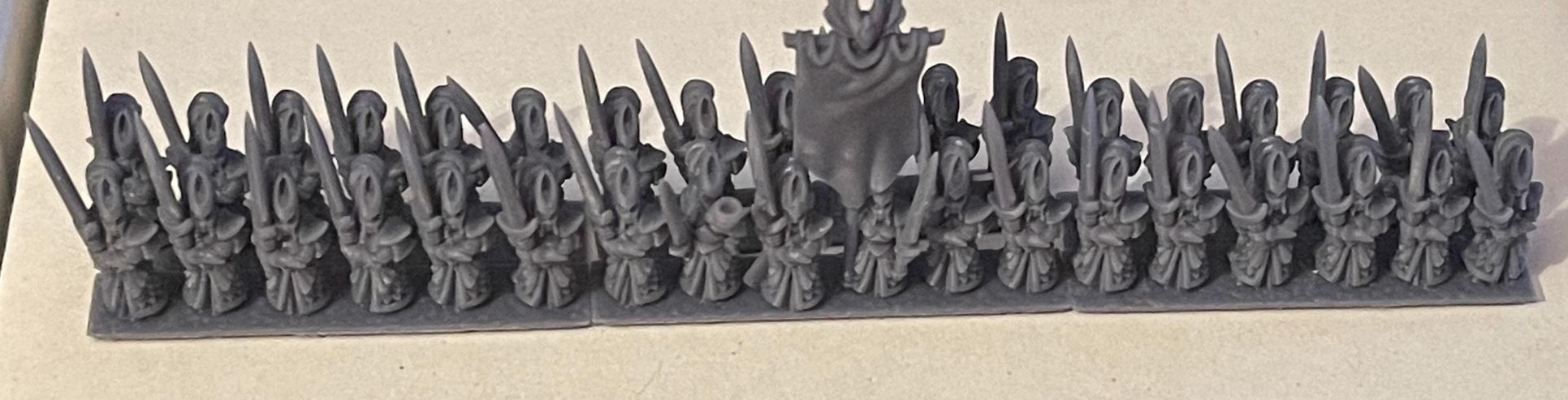 Blademasters Unit - Noble Elfs - 10mm - Forest Dragon