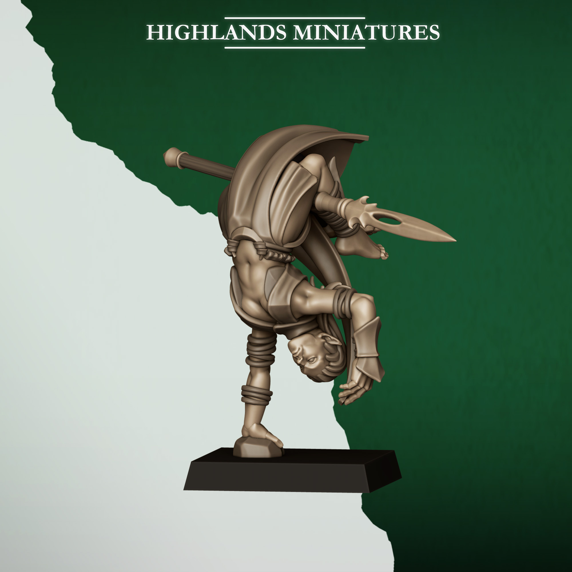 Feral Elf Bladesingers - 25mm to 32mm - Highland Miniatures