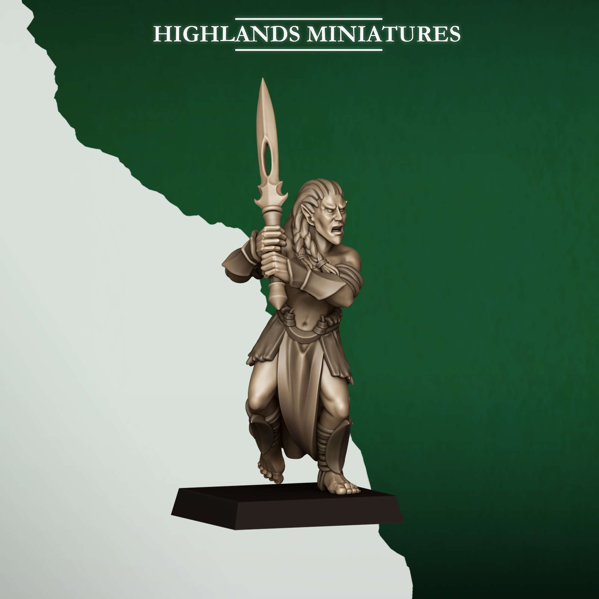Feral Elf Bladesingers - 25mm to 32mm - Highland Miniatures